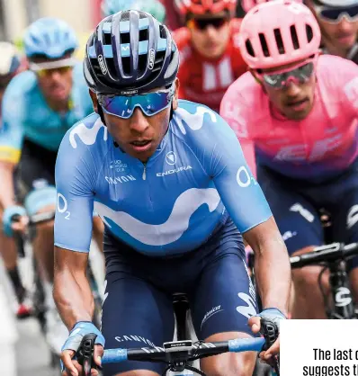  ??  ?? The finishes at high altitude could play to the strengths of a pure climber like Quintana