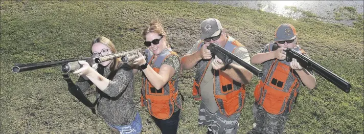  ?? PHOTOS BY RANDY HOEFT/YUMA SUN ?? ABOVE AND ACROSS: THE NASH FAMILY (from left), Brooke, tanya, Bobby and Dillon have their sights set on another fun and enjoyable dove hunting season.