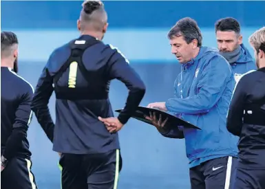  ?? Foto: FC Málaga / CSN-Archiv ?? Málagas Trainer José González während des Trainings.