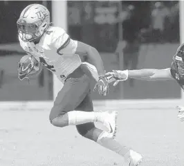  ?? GERRYBROOM­E /AP ?? UCF wide receiver Ryan O’Keefe has seen more opportunit­ies as the season has progressed.