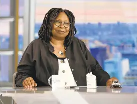  ?? JENNY ANDERSON/AP ?? Whoopi Goldberg was suspended two weeks from the daytime talk series “The View” for her comments on Jews and the Holocaust.