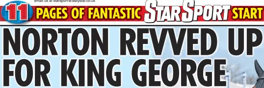  ??  ?? email us at starsport@dailystar.co.uk