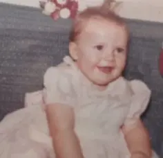  ??  ?? ADOPTION IDENTITY DILEMMA: Paula Douglas as a baby