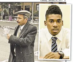  ??  ?? City agreed Monday to $75 million deal paying Sharif Stinson (above) and thousands more who received police summonses without probable cause. NYPD says it doesn’t use quotas, but case revealed emails of ex-top cop Raymond Kelly (News cover, inset) were...