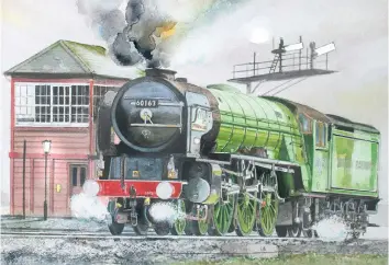  ??  ?? “Tornado” is a replica A1 4-6-2 Pacific express steam locomotive built at Darlington from where it emerged in 2008, the first of its kind since “Evening Star” was built by British Railways in 1960. It is depicted here in the apple green livery of the...