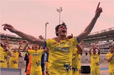  ?? GETTY ?? Roberto Inglese, 26 anni, festeggia con il Chievo la vittoria