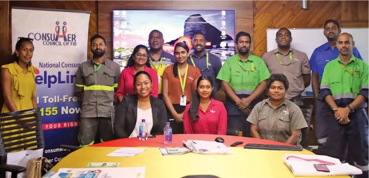  ?? Photo: Fiji Pine Group/Ministry of Forestry ?? Staff of Tropik Wood at the Financial Literacy Training.