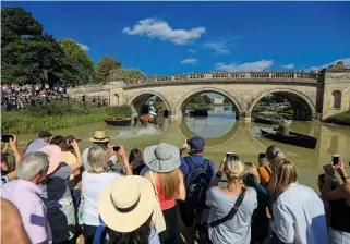  ?? ?? Above, left: Land Rover Burghley draws large crowds to watch the exciting action unfold