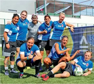  ?? Supplied photo ?? The record-breaking football match at a ground prepared 5,731m above the sea level just below the Mt Kilimanjar­o will be played by two teams of women from 19 countries. —