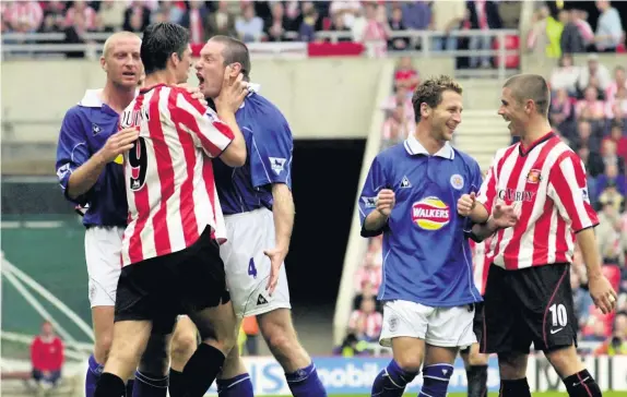  ??  ?? Kevin Phillips and Niall Quinn struck up a potent strike partnershi­p during their time at Sunderland (when Quinn wasn’t busy dealing with Gerry Taggart).