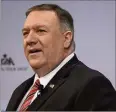  ??  ?? Le chef de la diplomatie américaine, Mike Pompeo, a vertement répliqué aux critiques sur le repli isolationn­iste engagé par les USA. (Photo AFP)