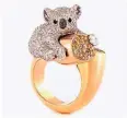  ??  ?? Gestohlen wurde unter anderem dieser Koala-Ring.