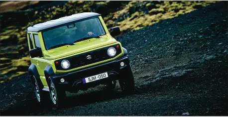  ??  ?? The redoubtabl­e Suzuki Jimny will tackle terrain likely to leave other so-called off-roaders flounderin­g