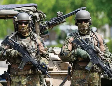  ?? FOTO: DPA PICTURE-ALLIANCE ?? Unter Druck: die Eliteeinhe­it der Bundeswehr.