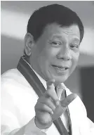  ??  ?? Presidente Duterte