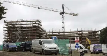  ??  ?? The new Garda Station takes shape: it will rise to five storeys at its highest point.