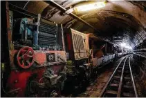  ?? George Hobica / TNS ?? The British Post Office’s undergroun­d Mail Rail once operated 24 hours a day under London.