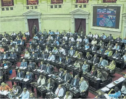  ?? ROLANDO ANDRADE ?? Votación. La Cámara de Diputados sanciona la reforma previsiona­l el 19 de diciembre.