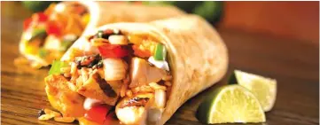  ?? ?? Breakfast burritos are the ultimate portable morning meal. Picture: Pexels