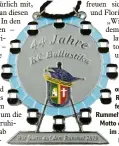  ?? Foto: Peter Wieser ?? Den Jubiläumso­rden ziert ein Riesenrad. „Wir feiern auf dem Rummel“, lautet das Motto der Ballustika im Jubiläumsj­ahr.