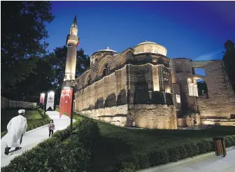  ?? EMRAH GUREL, THE ASSOCIATED PRESS ?? The former Byzantine Church of St. Saviour in Istanbul, Turkey, was formally opened as a mosque by Turkish President Recep Tayyip Erdogan this week.