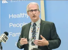  ?? DON HEALY / REGINA LEADER-POST ?? Regina Qu’Appelle Health Region CEO Keith Dewar said demand for elective surgeries is outstrippi­ng funding.