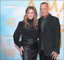  ?? SCOTT GARFITT, INVISION/AP ?? Rita Wilson and Tom Hanks arrive for the photocall of the film “A Man Called Otto” in London.