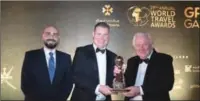  ?? ?? QT’s ‘Experience a World Beyond’ campaign was named World’s Leading Marketing Campaign at the 29th World Travel Awards at Grand Final Gala Ceremony in Oman.