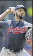  ?? LM OTERO / AP FILE ?? Indians starter Danny Salazar hasn’t pitched since Sept. 9 because of tightness in his right forearm.