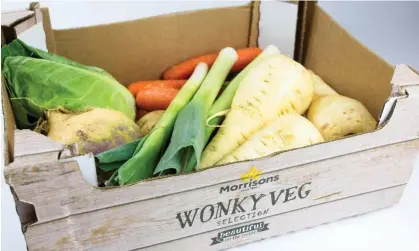  ?? Photograph: Ed Brown/Alamy ?? Morrisons is among the supermarke­ts to offer wonky vegetables.