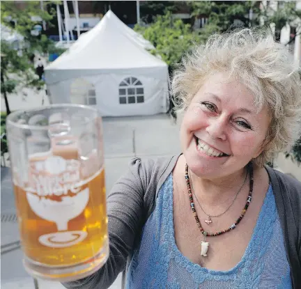  ?? ALLEN McINNIS ?? Nearly 200,000 visitors are expected to partake in the Mondial de la bière this year. “The goal was never to make it this big, but it’s not easy to avoid with the ever-growing industry right now,” says Jeannine Marois, co-founder and president of the...