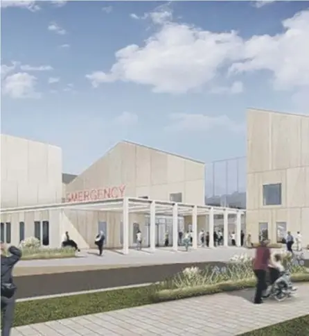  ??  ?? 0 An artist’s impression of the new Dumfries hospital – what makes it different from other private finance projects?