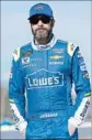  ?? Jonathan Ferrey Getty Images ?? WHEN DRIVER Jimmie Johnson thinks of Auto Club Speedway, “I smile, I love it,” he says.