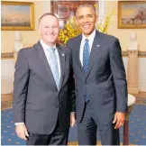  ??  ?? Sir John Key and Barack Obama are set to rekindle their friendship on the former US President’s first trip to New Zealand.