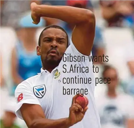  ??  ?? South Africa’s Vernon Philander wrecked havoc on India in the First Test with his pace bowling.