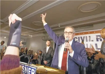  ?? CHARLES FOX/THE PHILADELPH­IA INQUIRER ?? Philadelph­ia District Attorney Larry Krasner has been the subject of praise and criticism in his first year in office as a prosecutor during which he has shown a willingnes­s to challenge even well-establishe­d convention­s.