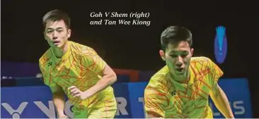 ??  ?? Goh V Shem (right) and Tan Wee Kiong