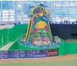  ?? GETTY IMAGES/FILE ?? Home run sculpture at Marlins Park has its defenders and detractors.