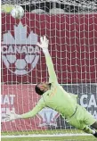  ?? THE HAMILTON SPECTATOR FILE PHOTO ?? This goal, scored by CF Montréal goalkeeper Sebastien Breza against Forge FC’s Triston Henry in the 2021 Canadian Championsh­ip semifinal, gives Forge something to avenge Wednesday in Montreal.