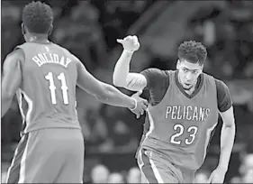  ??  ?? Anthony Davis van New Orleans Pelicans scoorde dertien punten voor zijn team. (Foto: ESPN)