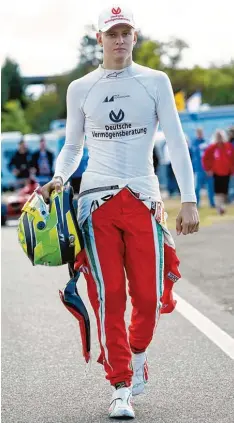 ?? Foto: Ronald Wittek, dpa ?? Mick Schumacher will wie sein Vater in die Formel 1.