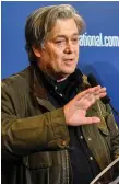  ??  ?? Steve Bannon was Donald Trump’s chief strategist