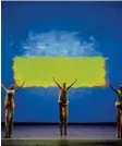  ?? Foto: W. Hösl ?? Unter ukrainisch­er Flagge: „Passagen“an der Staatsoper.