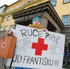  ?? Foto: ČTK ?? Bude Prahy Po protestech se o Nemocnici Na Františku přihlásil magistrát.