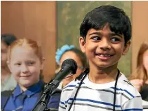  ??  ?? Akash Vukoti is not only a top spelling bee competitor, he has also appeared on TV shows Little Big Shots and Dancing with the Stars: Juniors.