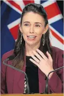  ??  ?? Erfolgreic­he Corona-Taktik: Premier Jacinda Ardern.