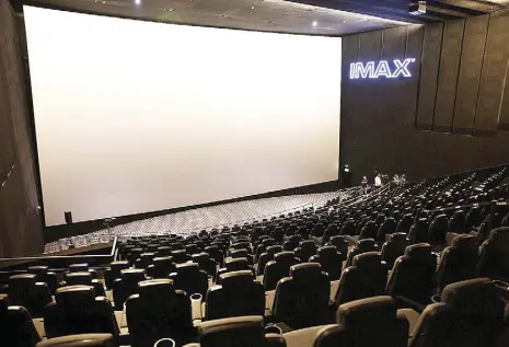  ??  ?? Cinema experience to the max: Evia’s Vista Cinemas bring the IMAX with Laser, the first in Southeast Asia.