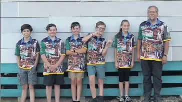  ??  ?? Proud: The Benalla Scouts before they set off on a trip to Tallem Bend in South Australia.