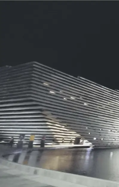  ??  ?? The V&amp;A Dundee opens to the public today with 500,000 people expected to visit within the first year of opening. About 50,000 people are forecast to see the museum’s first paid-for exhibition