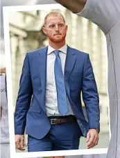  ?? ?? TOUGH TIME…
Stokes was put on trial and found not guilty of affray after a fight in Bristol